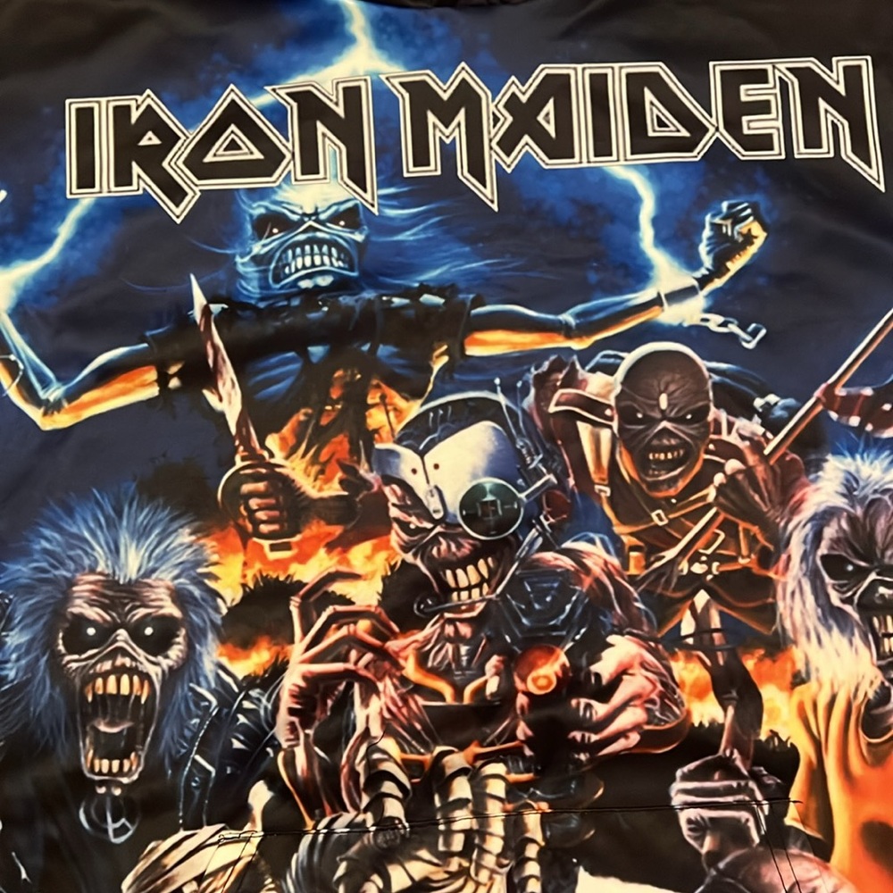 Black Iron Maiden hoodie with front and back graphics size XXL - Picture 13 of 13